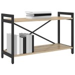 vidaXL Bibliotecă Stejar sonoma 80 x 30 x 48.5 cm Lemn compozit vidaXL Bibliotecă Stejar sonoma 80 x 30 x 48.5 cm Lemn compozit