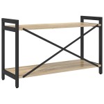 vidaXL Bibliotecă Stejar sonoma 80 x 30 x 48.5 cm Lemn compozit vidaXL Bibliotecă Stejar sonoma 80 x 30 x 48.5 cm Lemn compozit