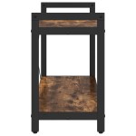 vidaXL Bibliotecă Stejar afumat 80 x 30 x 48.5 cm Lemn compozit