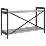 vidaXL Bibliotecă sonoma gri 80 x 30 x 48.5 cm Lemn compozit