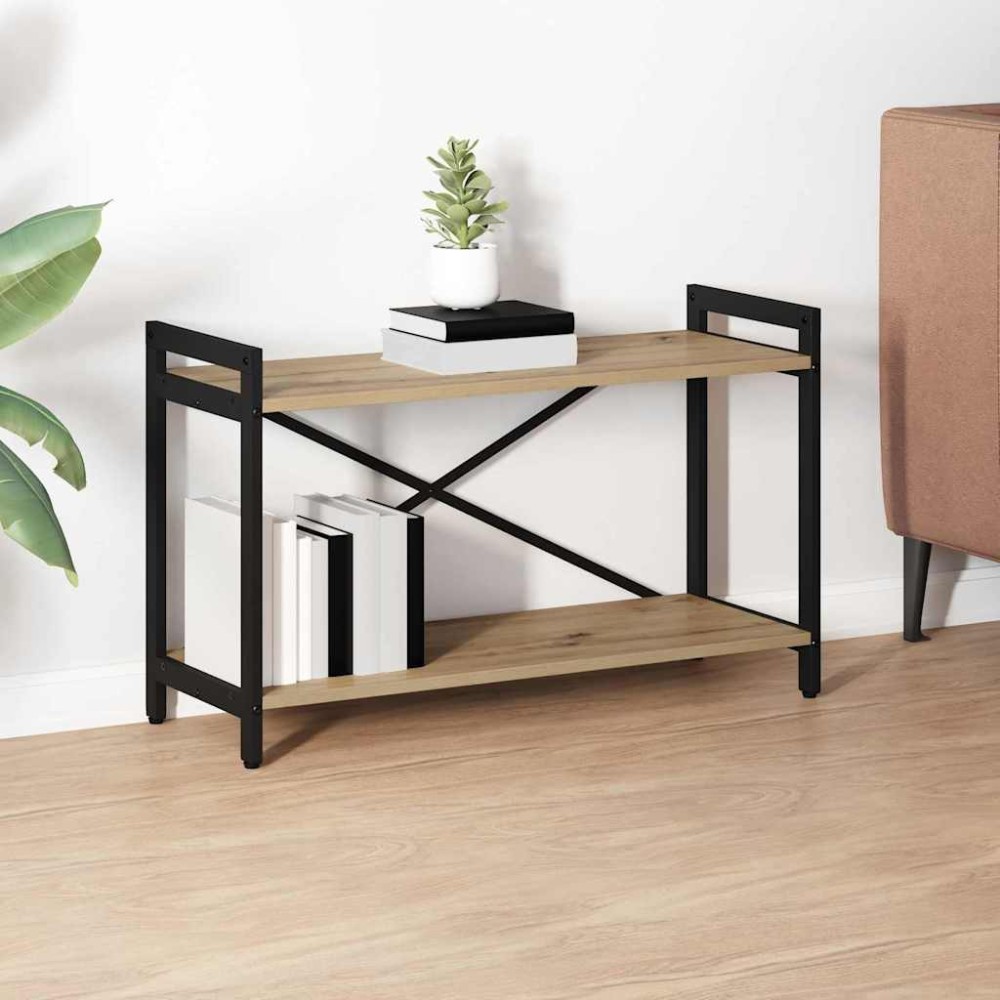 vidaXL Bibliotecă stejar artizanal 80 x 30 x 48.5 cm Lemn compozit