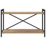 vidaXL Bibliotecă stejar artizanal 80 x 30 x 48.5 cm Lemn compozit vidaXL Bibliotecă stejar artizanal 80 x 30 x 48.5 cm Lemn compozit