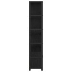 vidaXL Raft pentru cărți Stejar negru 80 x 30 x 155.5 cm Lemn compozit vidaXL Raft pentru cărți Stejar negru 80 x 30 x 155.5 cm Lemn compozit