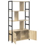 vidaXL Raft pentru cărți Stejar sonoma 80 x 30 x 155.5 cm vidaXL Raft pentru cărți Stejar sonoma 80 x 30 x 155.5 cm