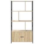 vidaXL Raft pentru cărți Stejar sonoma 80 x 30 x 155.5 cm vidaXL Raft pentru cărți Stejar sonoma 80 x 30 x 155.5 cm