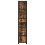 vidaXL Raft pentru cărți Stejar afumat 80 x 30 x 155.5 cm vidaXL Raft pentru cărți Stejar afumat 80 x 30 x 155.5 cm