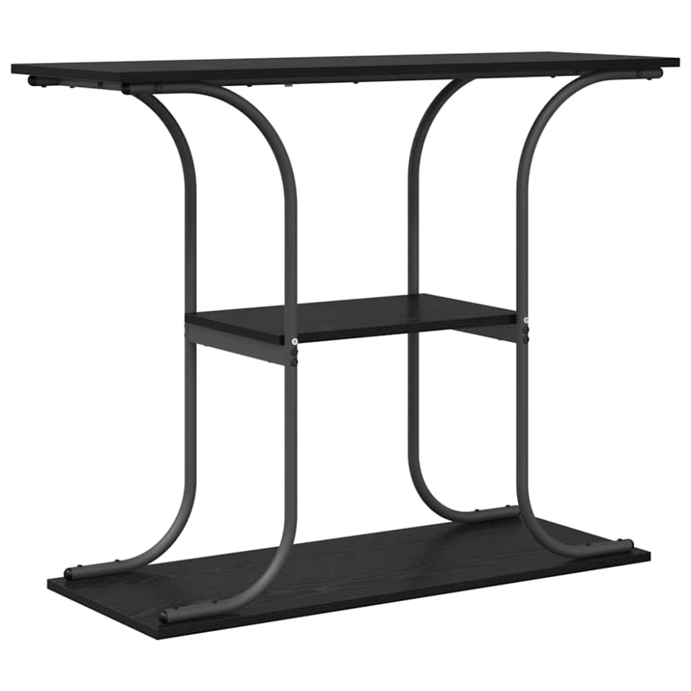 vidaXL Masă de consolă Stejar negru 101 x 35 x 80.5 cm Lemn compozit