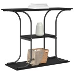 vidaXL Masă de consolă Stejar negru 101 x 35 x 80.5 cm Lemn compozit vidaXL Masă de consolă Stejar negru 101 x 35 x 80.5 cm Lemn compozit