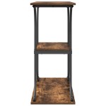vidaXL Masă de consolă Stejar afumat 101 x 35 x 80.5 cm Lemn compozit vidaXL Masă de consolă Stejar afumat 101 x 35 x 80.5 cm Lemn compozit