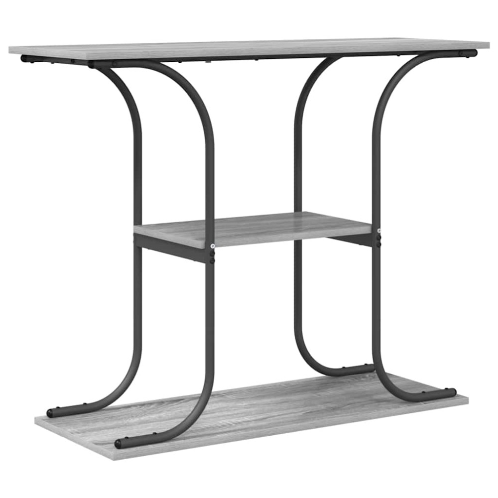 vidaXL Masă de consolă sonoma gri 101 x 35 x 80.5 cm Lemn compozit