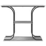 vidaXL Masă de consolă sonoma gri 101 x 35 x 80.5 cm Lemn compozit vidaXL Masă de consolă sonoma gri 101 x 35 x 80.5 cm Lemn compozit