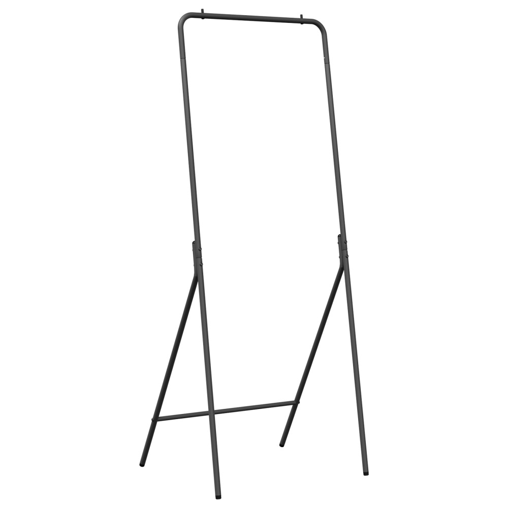 vidaXL Umeraș pentru haine Negru Metal Standard Pliabil