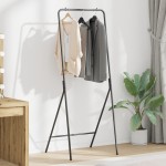 vidaXL Suport pentru Hârtie Negru 60 x 53 x 155 cm Oțel
