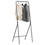 vidaXL Suport pentru Hârtie Negru 60 x 53 x 155 cm Oțel