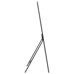 vidaXL Suport pentru Hârtie Negru 60 x 53 x 155 cm Oțel