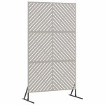 vidaXL Ecran de intimitate Gri 100 x 50 x 180 cm Oțel