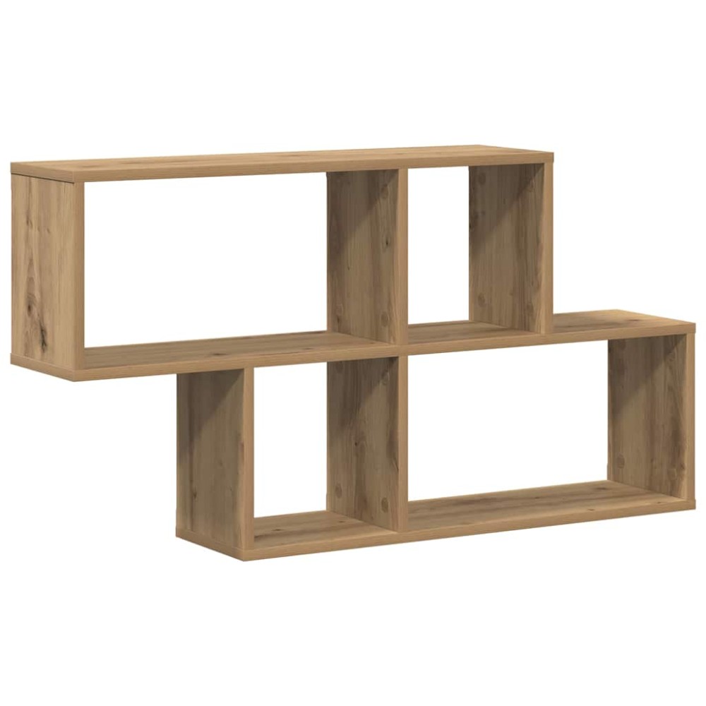 vidaXL Raft de perete stejar artizanal 100 x 20 x 53 cm Lemn compozit