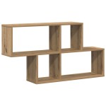 vidaXL Raft de perete stejar artizanal 100 x 20 x 53 cm Lemn compozit