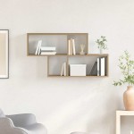 vidaXL Raft de perete stejar artizanal 100 x 20 x 53 cm Lemn compozit