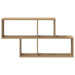 vidaXL Raft de perete stejar artizanal 100 x 20 x 53 cm Lemn compozit