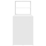 vidaXL Birou cu raft cu depozitare Alb 113 x 54 x 120 cm Lemn compozit