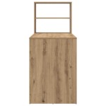 vidaXL Birou cu raft Stejar Artizanal 113 x 54 x 120 cm Lemn compozit