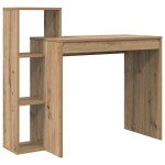 vidaXL Birou cu raft stejar artizanal 100 x 40 x 90 cm Lemn compozit