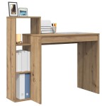 vidaXL Birou cu raft stejar artizanal 100 x 40 x 90 cm Lemn compozit