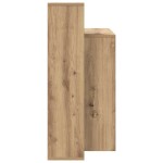 vidaXL Birou cu raft stejar artizanal 100 x 40 x 90 cm Lemn compozit