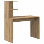vidaXL Birou cu raft stejar artizanal 102 x 50 x 124 cm Lemn compozit vidaXL Birou cu raft stejar artizanal 102 x 50 x 124 cm Lemn compozit