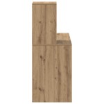 vidaXL Birou cu raft stejar artizanal 102 x 50 x 124 cm Lemn compozit vidaXL Birou cu raft stejar artizanal 102 x 50 x 124 cm Lemn compozit