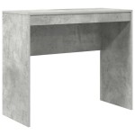 vidaXL Masă de Scris Gri Beton MDF cu finisaj gri beton 90 x 40 x 76 cm