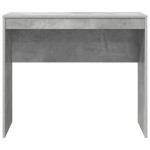 vidaXL Masă de Scris Gri Beton MDF cu finisaj gri beton 90 x 40 x 76 cm