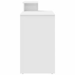 vidaXL Birou cu sertar cu raft Alb 120,5 x 44 x 88,5 cm Lemn compozit