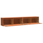 vidaXL Dulapuri de perete Pe perete 2 pcs Maro ceruit 100 x 30 x 35 cm