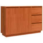vidaXL Bufet cu sertar cu depozitare cu ușă Maro 111 x 34 x 75 cm Lemn masiv de pin vidaXL Bufet cu sertar cu depozitare cu ușă Maro 111 x 34 x 75 cm Lemn masiv de pin