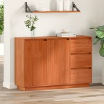vidaXL Bufet cu sertar cu depozitare cu ușă Maro 111 x 34 x 75 cm Lemn masiv de pin vidaXL Bufet cu sertar cu depozitare cu ușă Maro 111 x 34 x 75 cm Lemn masiv de pin