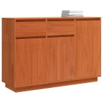 vidaXL Bufet cu sertar Maro ceruit 110 x 34 x 75 cm Lemn masiv de pin vidaXL Bufet cu sertar Maro ceruit 110 x 34 x 75 cm Lemn masiv de pin
