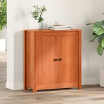 vidaXL Bufet cu depozitare cu ușă Maro 70 x 35 x 80 cm Lemn de brad solid vidaXL Bufet cu depozitare cu ușă Maro 70 x 35 x 80 cm Lemn de brad solid