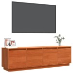vidaXL Cabinet TV Maro 156 x 37 x 45 cm Lemn de brad solid vidaXL Cabinet TV Maro 156 x 37 x 45 cm Lemn de brad solid