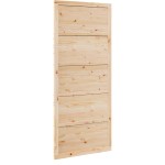 vidaXL Ușă din Pin Solid Lemn Deschis Lemn de Pin 90 x 2.5 x 208 cm