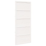 vidaXL Ușă de Fermă Albă 90x208 cm Lemn Masiv de Pin vidaXL Ușă de Fermă Albă 90x208 cm Lemn Masiv de Pin