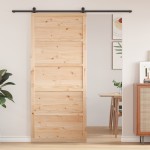 vidaXL Ușă de hol din pin Lemn natural 80 x 2.5 x 208 cm Durabilă vidaXL Ușă de hol din pin Lemn natural 80 x 2.5 x 208 cm Durabilă