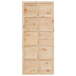 vidaXL Ușă hambar Maro 90 x 210 cm Lemn masiv de pin vidaXL Ușă hambar Maro 90 x 210 cm Lemn masiv de pin