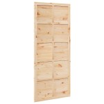vidaXL Ușă hambar Maro 80 x 210 cm Lemn masiv de pin vidaXL Ușă hambar Maro 80 x 210 cm Lemn masiv de pin