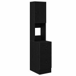 vidaXL Dulap de bucătărie cu sertar cu raft Stejar negru Lemn compozit