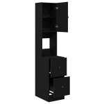 vidaXL Dulap de bucătărie cu sertar cu raft Stejar negru Lemn compozit