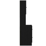 vidaXL Dulap de bucătărie cu sertar cu raft Stejar negru Lemn compozit