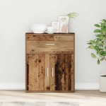 vidaXL Bufet cu sertar cu raft cu depozitare cu ușă Lemn vechi 60 x 31 x 70 cm Lemn compozit vidaXL Bufet cu sertar cu raft cu depozitare cu ușă Lemn vechi 60 x 31 x 70 cm Lemn compozit