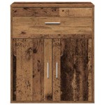 vidaXL Bufet cu sertar cu raft cu depozitare cu ușă Lemn vechi 60 x 31 x 70 cm Lemn compozit vidaXL Bufet cu sertar cu raft cu depozitare cu ușă Lemn vechi 60 x 31 x 70 cm Lemn compozit